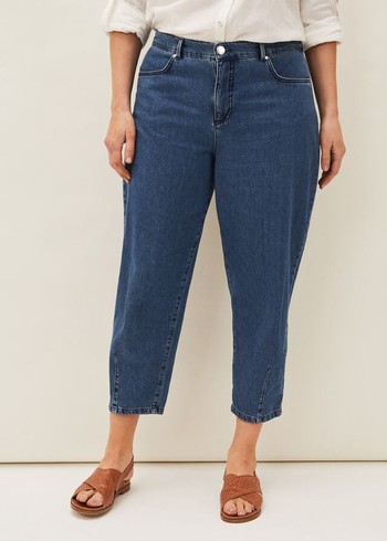 Phase Eight Romilly Barrel Leg Jeans Indigo Canada | DQHRJS-265